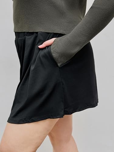 CIDER Plus Size Women Shorts Elastic Waist Wide Leg Flowy Shorts Lounge Summer Vacation Boho Casual Outfits3