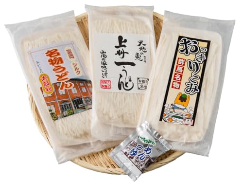 [半生]めんグルメセット 3種(名物うどん・おっきりこみ・上州一うどん) 群馬県産小麦 さとのそら 半生 麺 おっきりこみ 上州一うどん うどん 食べ比べ セット 詰合せ 食品 F20E-469