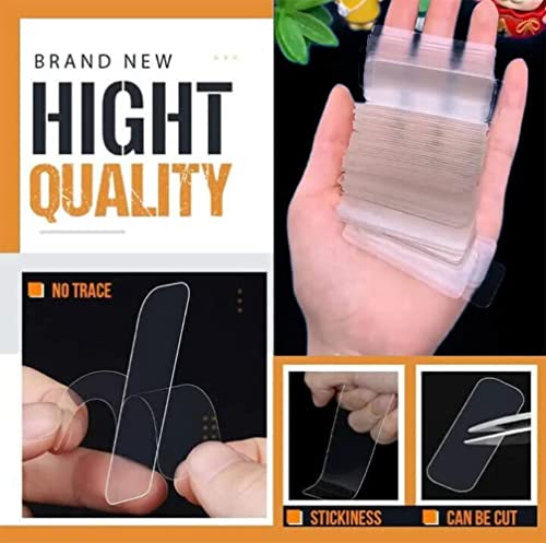 (Pack of 60 Heavy Duty Transparent Reusable Adhesive Nano Tape Sticker Gel Mounting Pads for Carpet, Photo Frame, DIY, Home, Office Supplies (DECORATION STICKER)