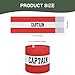Mezeic Captain Armbands for Soccer, Unisex Captain's Armband Adjustable Football Arm Bands Adults & Youths Elastic Captain Arm Band Team Sports Accessories - Red