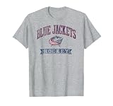 Columbus Blue Jackets Vintage Hockey Gray Licensed T-Shirt
