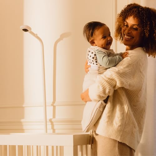 Image of Nanit Pro Smart Baby Monitor with Flex Stand and Floor Stand - 1080p HD Video, Sleep Tracking, 2-Way Audio, Sound /Motion /Cry Notifications, Night Vision - for Home & Travel