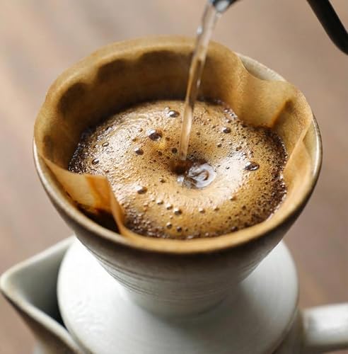 Image of pour over coffee maker - Ceramic Dripper Pot, Heat-Resistant & Easy Clean