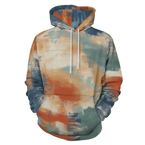 Sweatshirts avec poches imprimé peinture impressionniste aux détails soignés