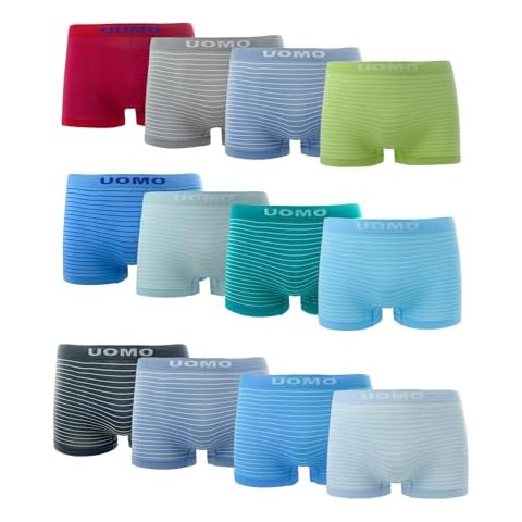 Channo UOMO Boys' Seamless Boxer Briefs Pack Cover