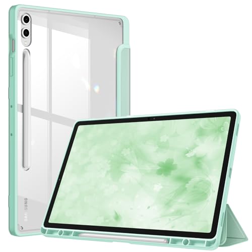 FINTIE Coque pour Samsung Galaxy Tab S10 Plus/Tab S9 FE Plus/Galaxy Tab S9 Plus 12.4 Pouces (2024/2023) - [Rangement de Stylet] Housse Transparente Claire Etui...