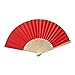Produktbild Andouy 6 Stück/8 Stück Retro Faltfächer/Handfächer/Papierfächer/Federfächer/Sandelholz Fan/Bambusfächer für Hochzeit, Party, Tanzen(21cm.Multicolor-8)