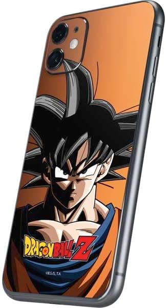 Skinit Decal Phone Skin Compatible with iPhone 11 - Officially Licensed Dragon Ball Z Goku Portrait Design
