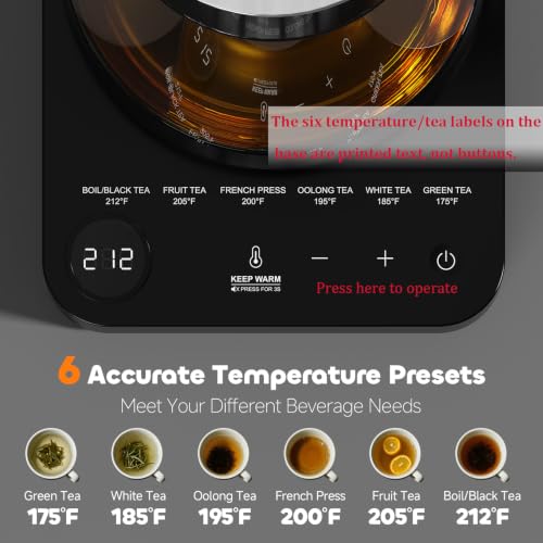 Tetera Eléctrica con Infusor 1.7L Control Temperatura miniatura 2