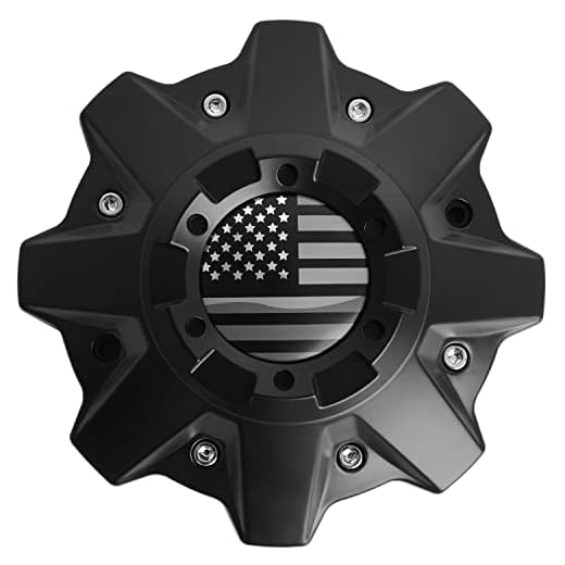 KitsPro Wheel Center Caps for Fuel Offroad Rim 1002-53B Logo Cap M-447 Replacement Hub Cap, Pack of 1
