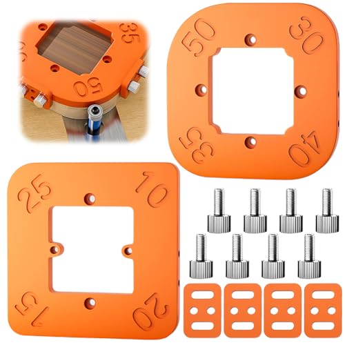 2 Stück Router Jig Radius Schablone, Frässchablonen für Oberfräse für Holzbearbeitung R10 R15 R20 R25 R30 R35 R40 R50, Radius Routing Vorlagen Radius Jig Router, Werkzeug DIY