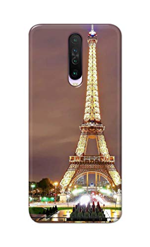 Image of PRINTFIDAA Lovers Famous Place Eiffel Tower in Paris Printed Designer Hard Case for Poco X2 Back Cover -(e) RPM1009