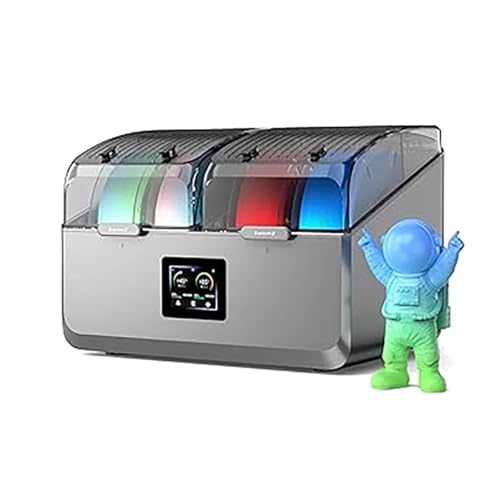 3Dプリンターフィラメント収納ボックス デュアル独立加熱室 急速85℃ Creality 4スプールフィラメント乾燥ボックス Space Pi X4対応