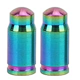 Pilipane Bikes Valve hat, Premium tita nium Alloy Bikes Valve hat, Tire Valve Stem hat Set of 2, Elegant Dusty Covers for Road Bicycles (French Valve Colorful)