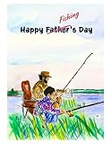 Sebrena's Pics Father's Day Card for Dad, Fishing Theme, Happy Father's Day, Birthday Card