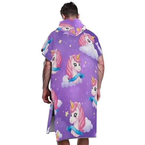 Robe de plage à capuche licorne pour se changer après le surf - 7
