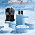 Heated Gloves for Men Women,7.4V 8000mAh Rechargeable Heated Gloves,Waterproof & Touchscreen Electric Gloves for Motorcycle, Hunting,Skiing,Hiking,Outdoor Work (Black)