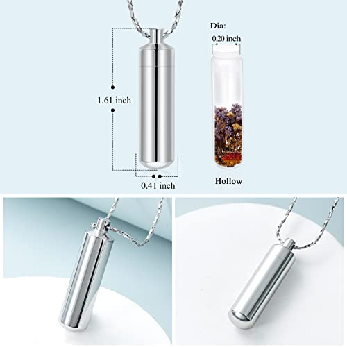 Bijoux crémation keepsake collier sablier temps mémoire argent