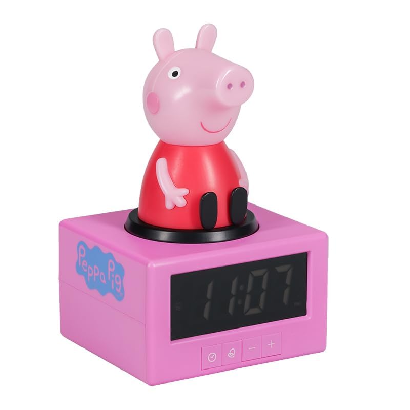 Reloj despertador Peppa Pig Icon Paladone infantil de mesa multicolor 6