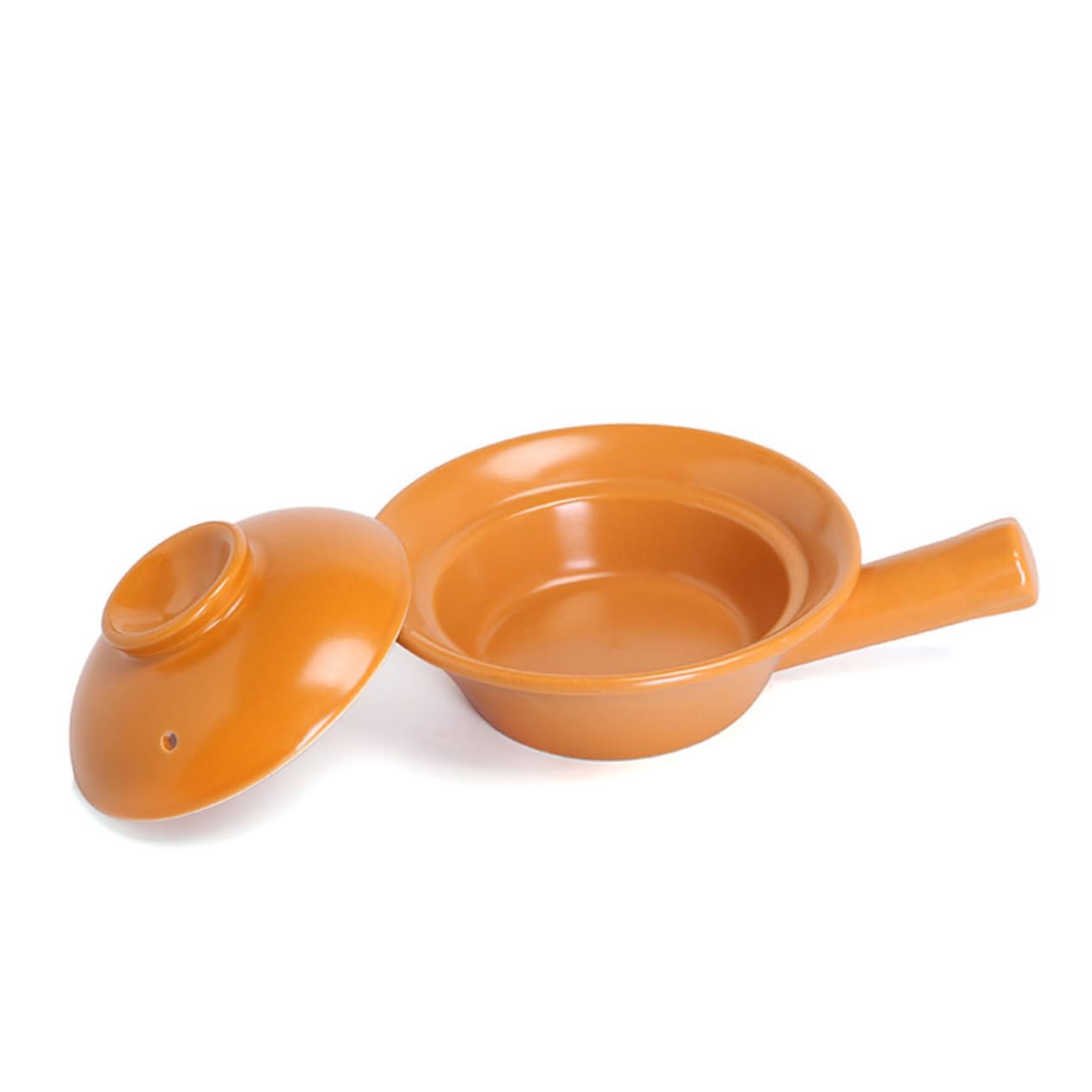 VICASKY Keramik Milchtopf mit Griff Hitzebeständig Klein Multifunktional für Reis Suppe Babybrei Porzellanähnlich für Herd Sicherer Griff für Babynahrung und Vielseitiges Kochen