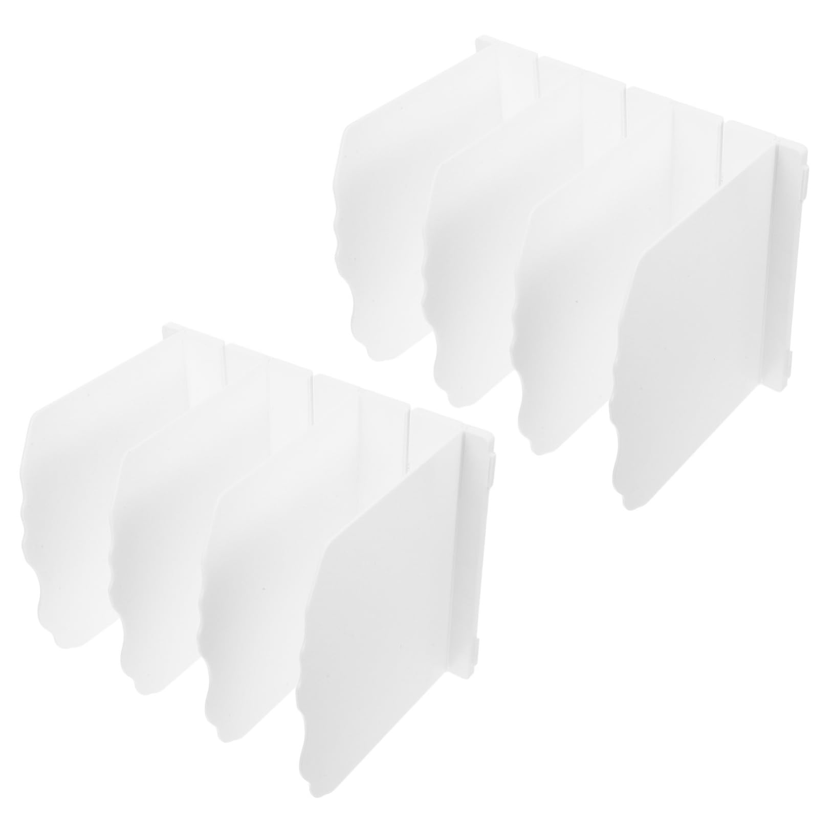 CHILDWEET 2pcs Handbag Storage Organizer with Wavy Shelf Dividers Adjustable Purse Holder for Closet Space Saving Closet Storage Rack Interlocking Design for Efficient Organization