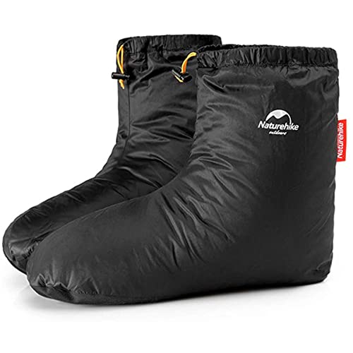 Naturehike Goose Feather Shoes, Adults Unisex, Black, M