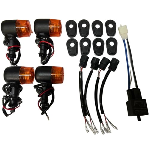 YU　ランプ3点セット Amazon | mach9 バイクパーツ LEDウインカーランプキット カワサキ