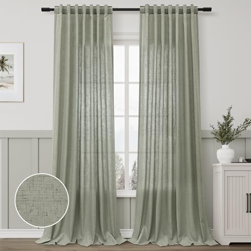 Aersas Sage Green Living Room Curtains 96 Inches Long 2