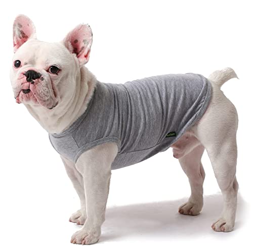 Sychien Dog Blank Large Shirts,Cool Clothes For Big Dogs,Girl Boy Summer Cotton Pitbull Dachshund Tee Shirt Lightweight Costume,Black Grey Xl #TOP3