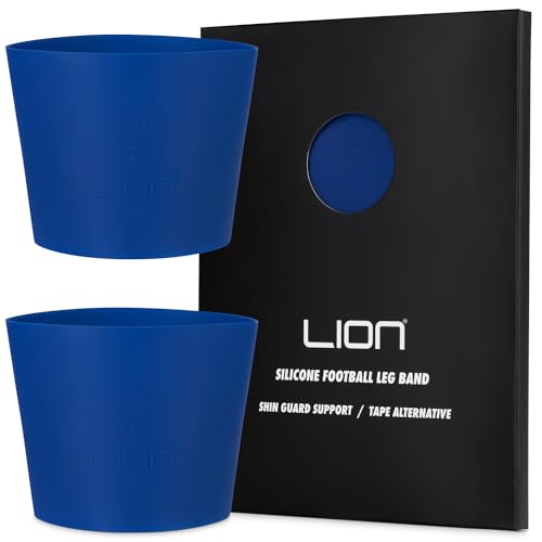 Silicone Football Leg Bands For Adults & Kids - The Tape Alternative To Hold Shin Pads In Place To Match Your Kit (Royal Blue)