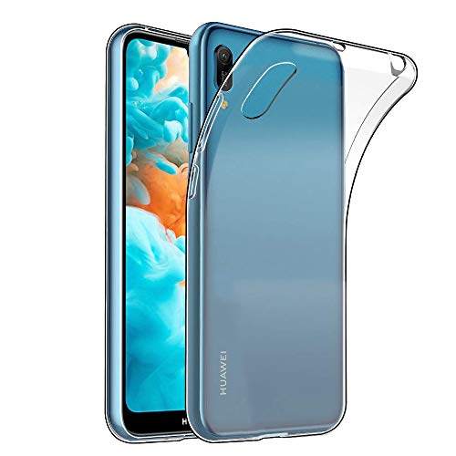 Amonke Funda Huawei Y6 2019 - Silicona Transparente TPU Carcasa, Flexible Suave Cristal Clear Ultra Slim Antigolpes Antiaraazos Bumper Case Cover para Movil Huawei Y6 2019