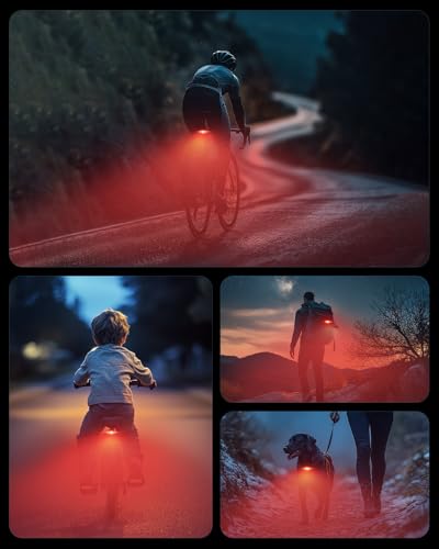 Fahrrad-Rücklicht Mohard mit Batterie und 200 Metern Sichtweite