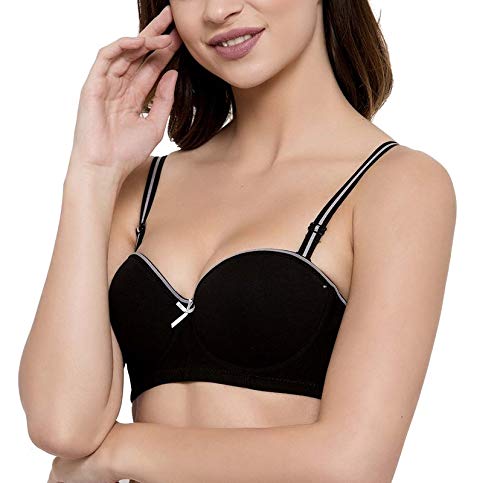 Image of Brachy Women's T-Shirt Demi Cup Padded Underwired Push up Bra BCA DUPPERPIP1