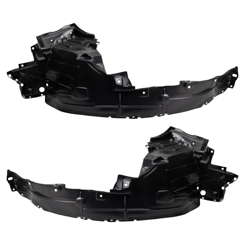 Image of TRQ Front Inner Fender Liner Set Compatible with 2015-2017 Nissan Versa Note NI1248156 NI1249156