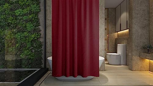 Shower Curtain, Made of PEVA, Water Repellent, Mildew Resistant, 180x180cm, 71x71inch, Rail Hooks,Feather Light, Ultra-Thin