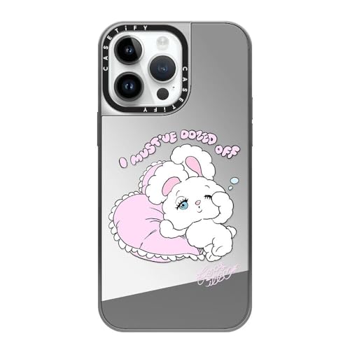 CASETiFY �~���[ iPhone 14 Pro Max �P�[�X [1.5m����̗����������N���A/MagSafe �ɑΉ�] - Awakening of QT - �V���o�[ (�V���o�[�o���p�[)