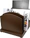 Brown File Organizer - Wood Desk Organizer