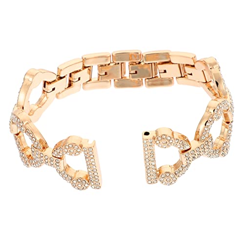 Bracelet de montre en métal strass de qualité supérieure