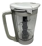 48oz Pitcher Bowl Blade Lid Kit for Ninja BL206 BL207 BL250 700w Extreme Kitchen System Pulse Blender, White