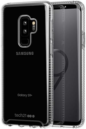 tech21 Protective Samsung Galaxy S9 Plus Case Ultra Thin Back Cover with BulletShield Protection - Pure Clear - Transparent