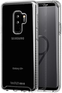 tech21 Protective Samsung Galaxy S9 Plus Case Ultra Thin Back Cover with BulletShield Protection - Pure Clear - Transparent