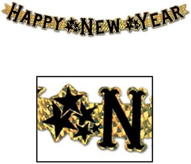 Beistle - Alfombra 1 pieza NegroDorado