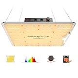 grow lampe Dimmbares & Daisy Chain Design: SF1000 pflanzen licht verfügen über einen Dimmknopf und einen Lichtschalter. Die Lichtintensität kann bei einer einzelnen Pflanzenlampe frei eingestellt werden. Multi-lampe verbindung mit vereinheitlichter Dimmung, besonders vorteilhaft für große Flächen im zimmerpflanzen und kommerzieller Bepflanzung.