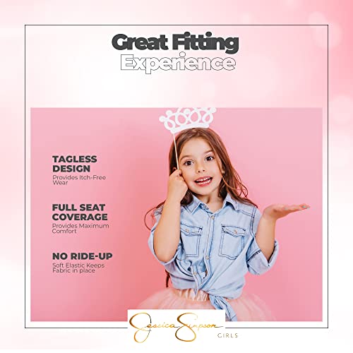 Jessica Simpson Girls Underwear Set Variety 10 Pack Kids Panties Hipster Briefs4