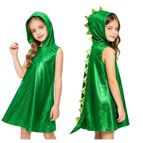 Robe dinosaure pour filles avec capuche et queue Vxuxlje pour fetes - 4