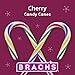 Brach's Holiday Cherry Candy Canes, Christmas Candy, 5.3 oz, 12 Count
