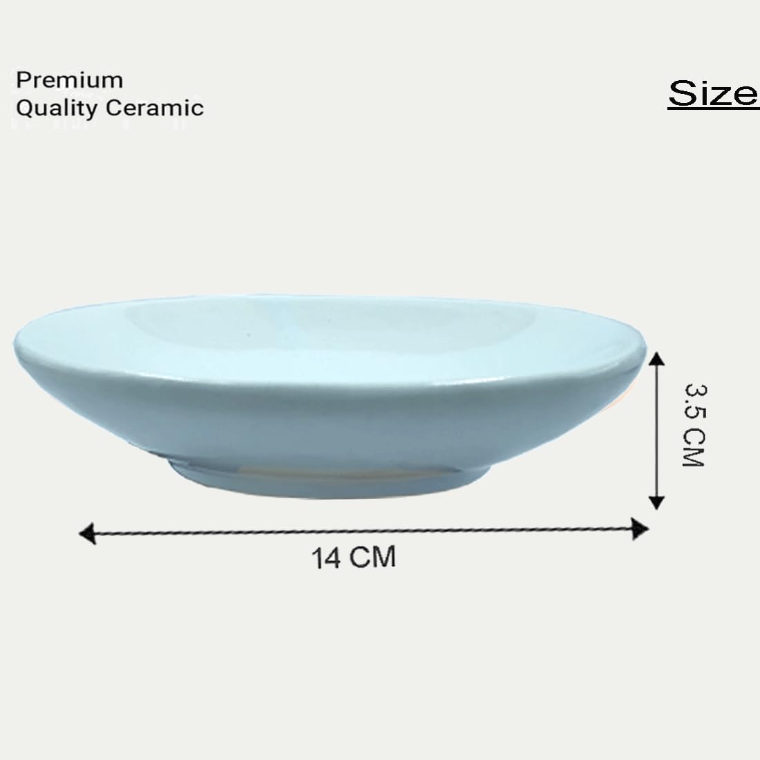LOOKS FIRST Soap Dish, Soap Holder Self Draining Oval Shape White Ceramic Draining Soap Dish for Bathroom Shower, Easy to Clean Keeps Soap Dry Soap Case for Shower, Bathroom, Kitchen, White - Image 5 thumbnail