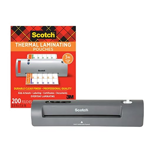 Scotch Thermal Laminator Bundle, 200 Pouches