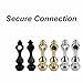 BE-TOOL Zinc Alloy Glass Railing Post Cap Finial Gold Silver Black for Glass Shelf Railing System (Silver Partially Connected)