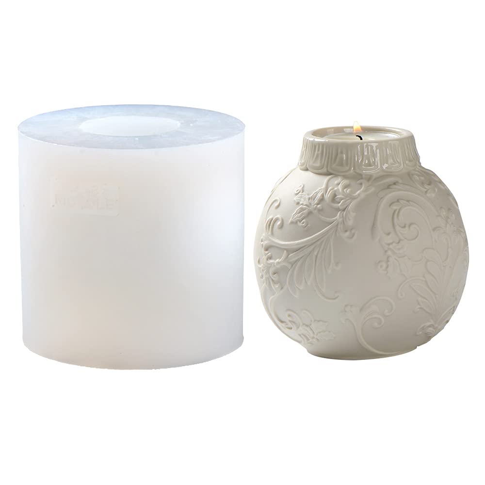 Moule silicone pour bougeoir design et cendrier épuré maison